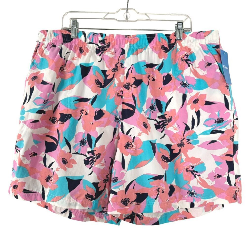 Columbia Sandy River Printed Shorts Womens 2X Floral Multicolored‎ NWT SS-1707